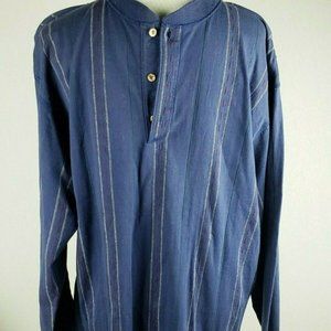 Vtg Eddie Bauer Mens Striped Long Sleeve Shirt